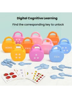 General Early education pairing numbers and letters lock picking game keys fine motor children training baby educational toys  - Image 2