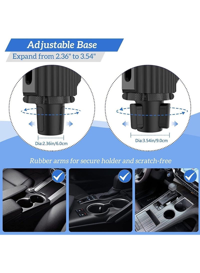 ChicAbode حامل كأس مشروبات السيارة, حامل السيارة توسع علبة, جدول علبة الأغذية السيارة القابلة للفصل, طاولة علبة السيارة القابلة للتعديل, طاولة علبة السيارة القابلة للتعديل مع السطح, طاولة الطعام السيارة القابلة للتعديل, معظم السيارات - Image 3