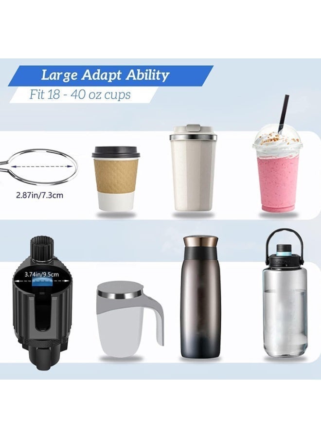 ChicAbode حامل كأس مشروبات السيارة, حامل السيارة توسع علبة, جدول علبة الأغذية السيارة القابلة للفصل, طاولة علبة السيارة القابلة للتعديل, طاولة علبة السيارة القابلة للتعديل مع السطح, طاولة الطعام السيارة القابلة للتعديل, معظم السيارات - Image 4