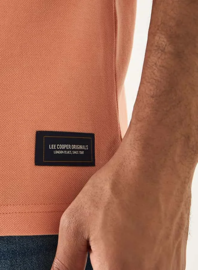 Lee Cooper Lee Cooper Printed Crew Neck T-shirt with Short Sleeves