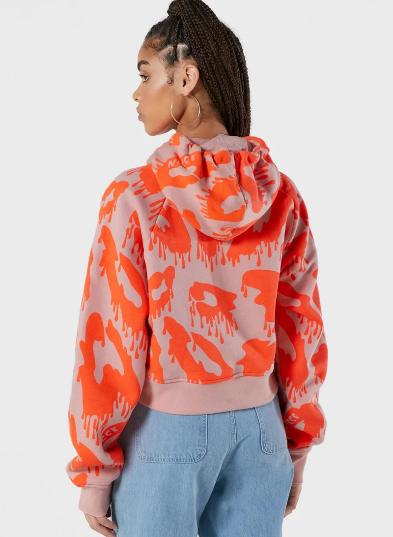 nicce london Mime Cropped Hoodie