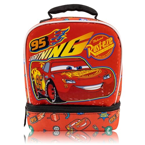 Disney Cars Lunch Box for Kids  Lightning McQueen Insulated Lunch Bag Lunch Box for Boys Girls Toddlers  Disney Cars Lightning McQueen Reusable Lunchbox