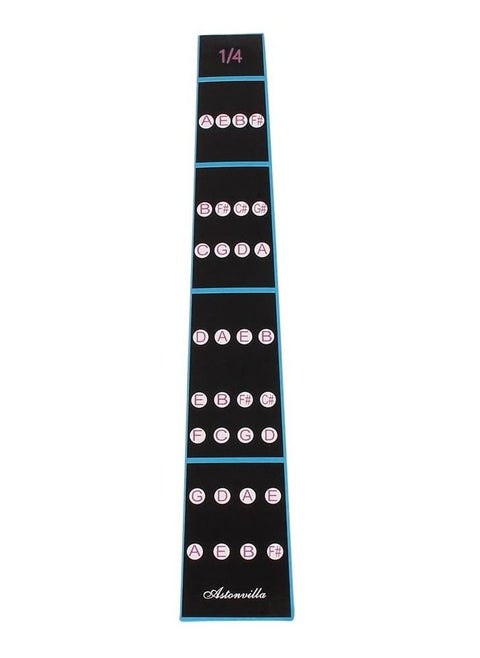 Mike Music Violin Finger Guide Set - Fingerboard Sticker guide Label Finger Chart For 1/4 Size Violin(1/4, Black)
