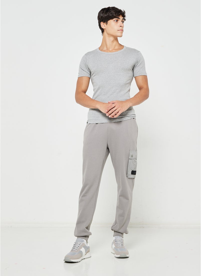 Rib T-Shirt With Antibacterial Finish