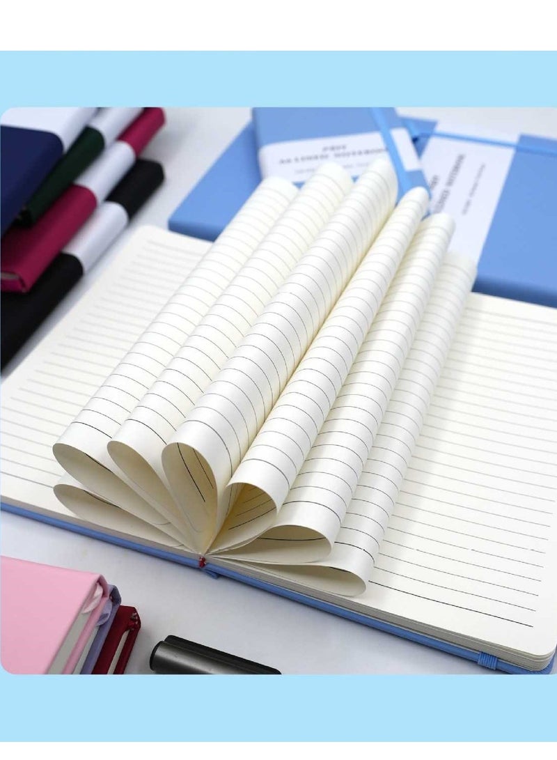 Laseta دفتر ملاحظات مضغوط ذو غلاف صلب A5، 192 صفحة، أزرق فاتح - Image 3