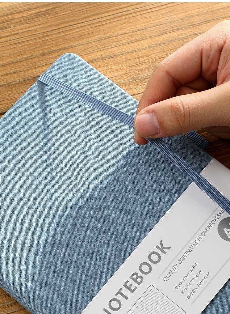 Laseta دفتر ملاحظات مضغوط ذو غلاف صلب A5، 192 صفحة، أزرق فاتح - Image 2