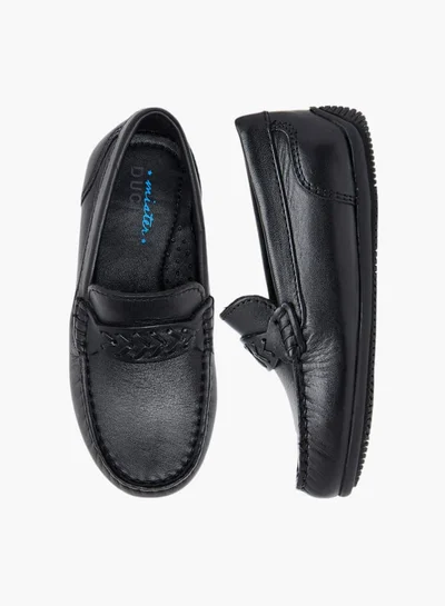 Mister Duchini Boys Textured Slip-On Loafers