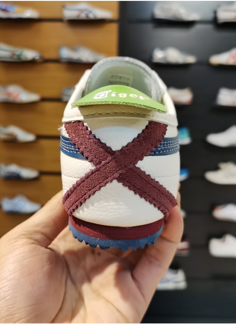 Onitsuka Tiger White, Blue And Green Retro MEXICO 66™ Casual Shoes for Men and Women  - Image 4