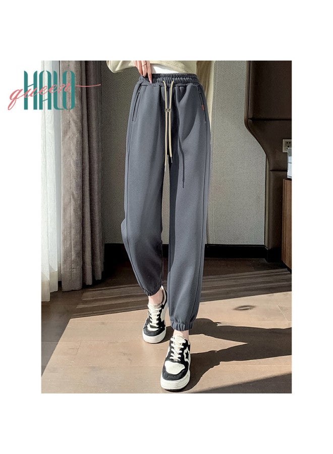 HALOQUEEN Halo Queen Women's Casual Pants Spring Autumn High Waist Slimming Loose Fit Jogger Pants Fashionable High-waisted Casual Pants H13qr1940 - Image 2
