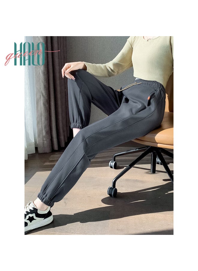HALOQUEEN Halo Queen Women's Casual Pants Spring Autumn High Waist Slimming Loose Fit Jogger Pants Fashionable High-waisted Casual Pants H13qr1940 - Image 3