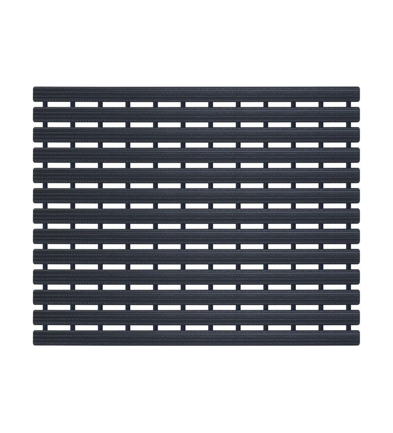 Obsessions حصيرة دش سوداء من PVC غير قابلة للانزلاق للحمامات، 47x61 سم أمان وأسلوب - Image 2