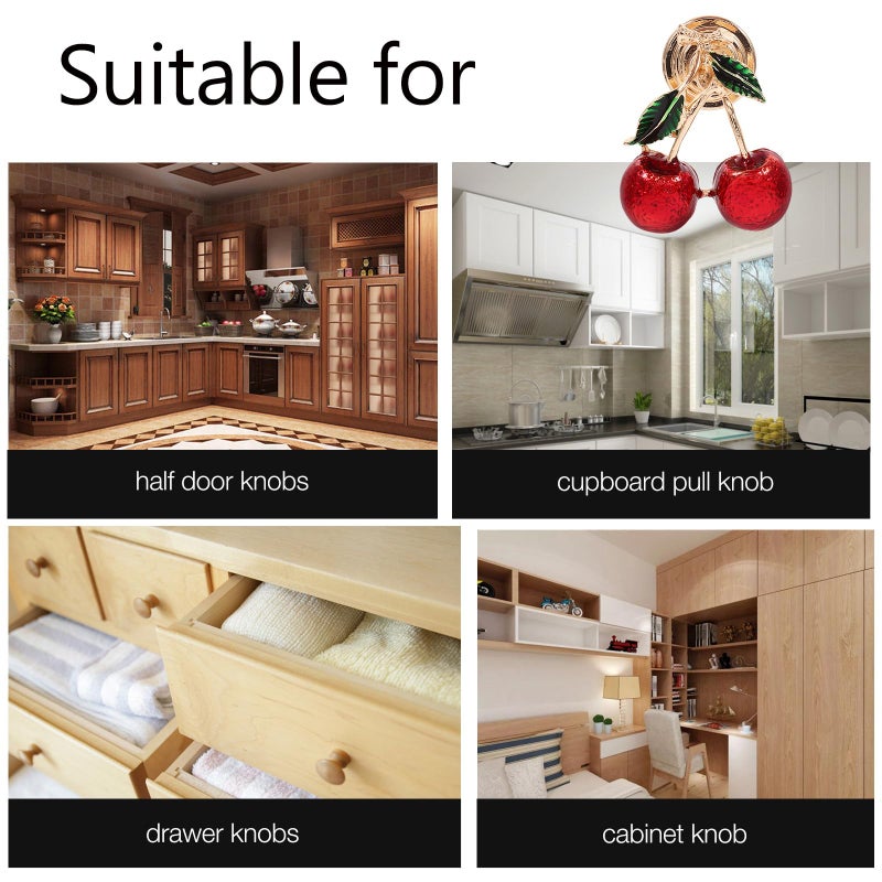 Red Zinc Alloy Cabinet Handle 4mm Single Hole Drawer Pull for Kitchen Dresser Furniture - Image 4