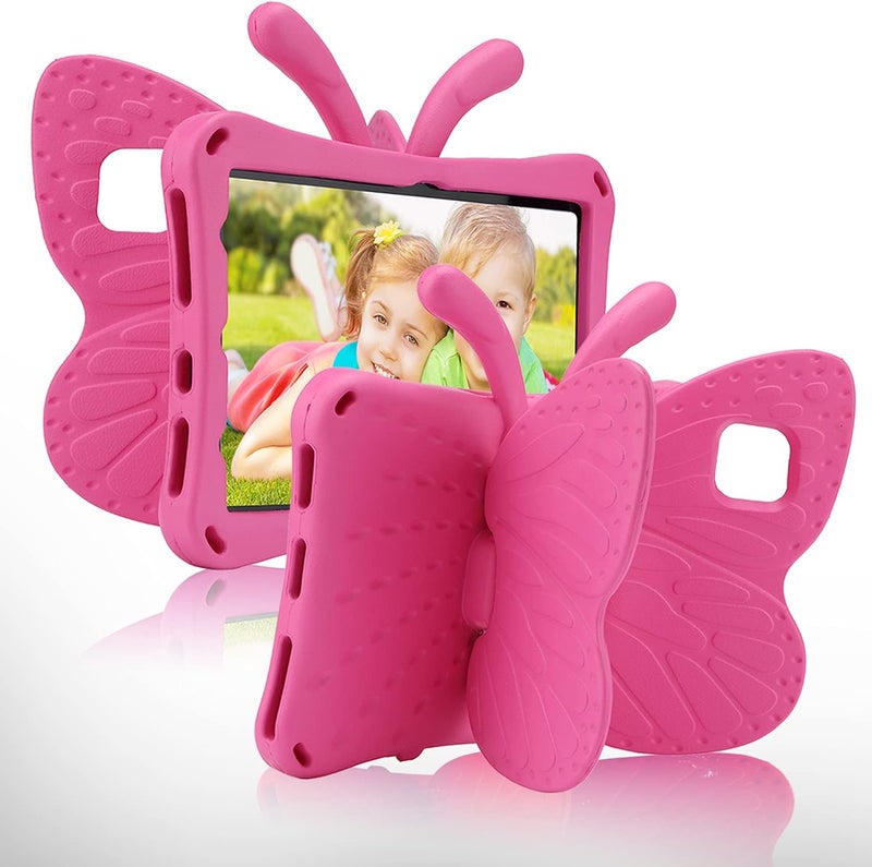 FunnyWin AWH iPad 10 10th Generation Case Kids,iPad 10 10.9 2022 Butterfly Case with Kickstand Light EVA Full Boby Drop Protective Rugged Shockproof Kid-Proof iPad 10 Kids Case for Girl Kid Gift (Rose) - Image 1