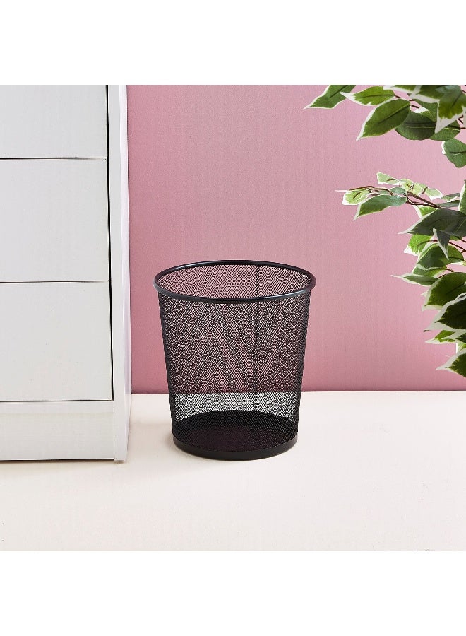Home Box Round Recycling Open Top Mesh Trash Can Waste Basket Without Lid For Home, Office, College, Kitchen, Bathroom - Image 2
