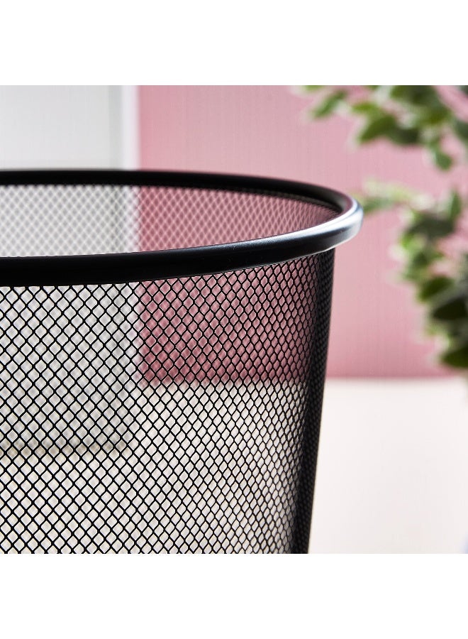 Home Box Round Recycling Open Top Mesh Trash Can Waste Basket Without Lid For Home, Office, College, Kitchen, Bathroom - Image 4