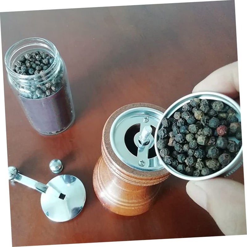 Wooden Manual Pepper Mill Grinder High Hardness Core Easy to Clean Refill Kitchen Use - Image 5