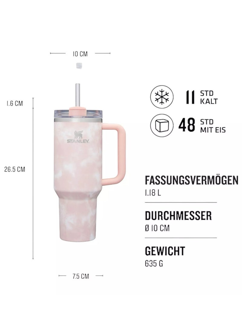 Stanley Quencher H2.0 FlowState Stainless Steel Vacuum Insulated Tumbler with Lid and Straw for Water, Iced Tea or Coffee, Smoothie and More, ,Thermobecher limited Edition,40 oz - Image 1
