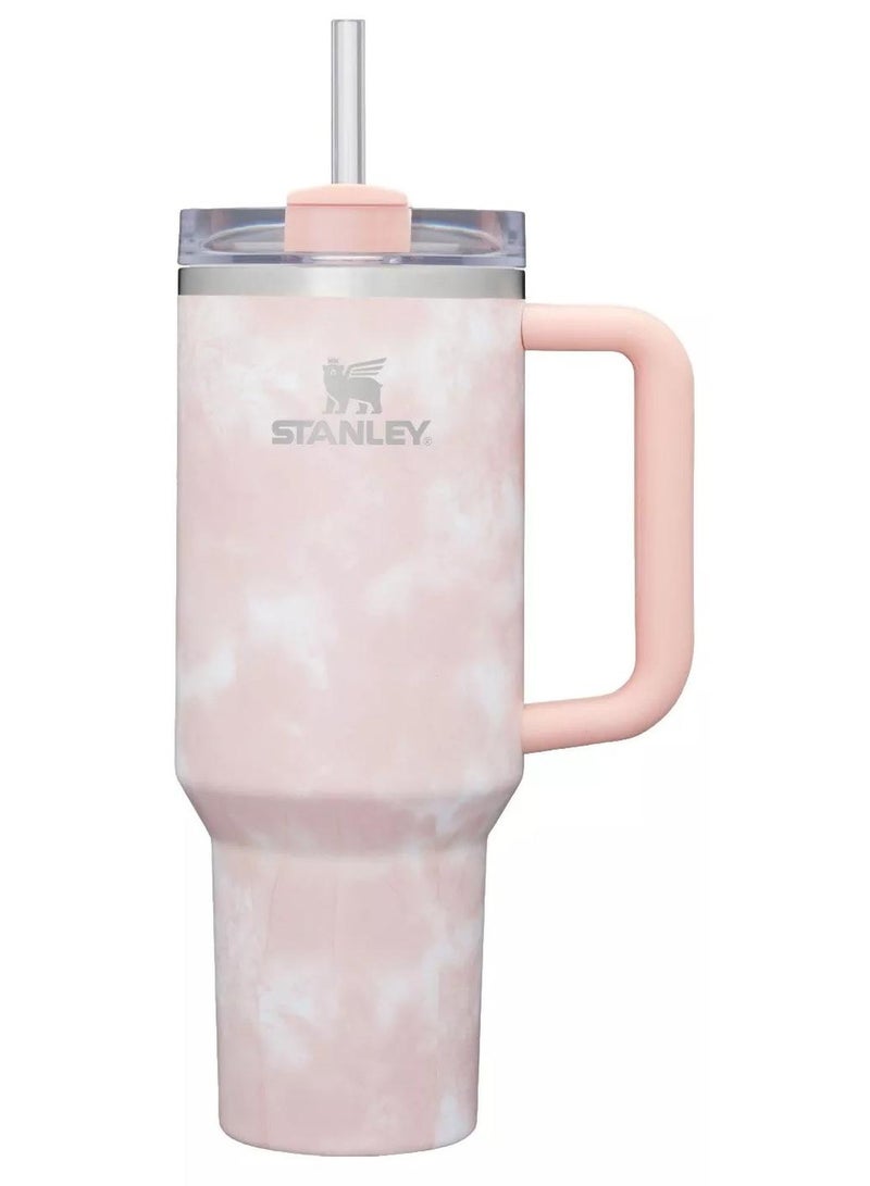 ستانلي كوينشر H2.0 تدفق الفولاذ المقاوم للصدأ فراغ معزول اسطوانة مع غطاء القش ، والمياه ، والشاي المثلج أو القهوة ، عصير ، الخ . - Image 1