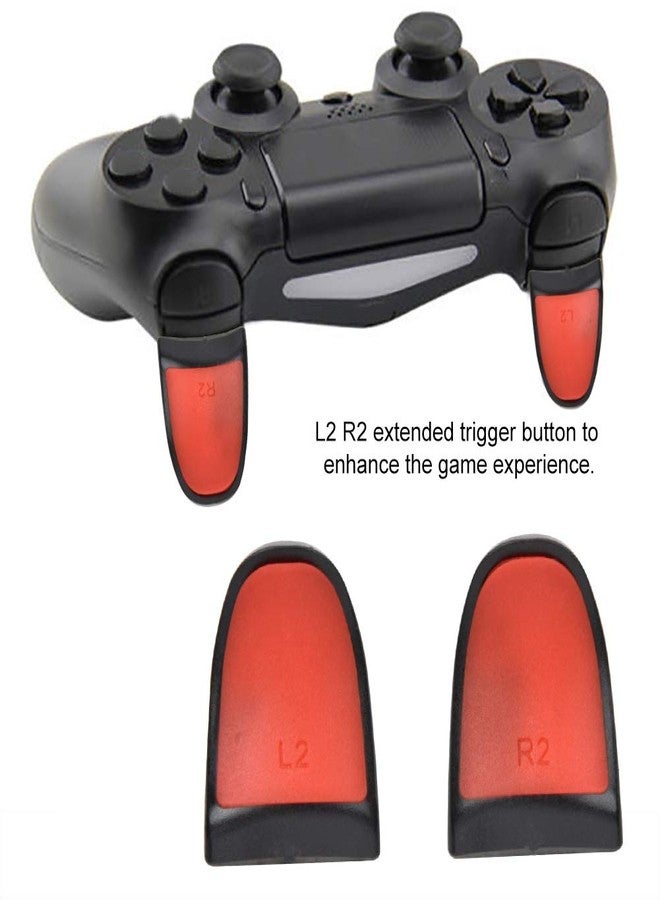 Pomya L2 R2 Extended Grips for Controller, Soft Touch Extension, Red, Easy Install - Image 3