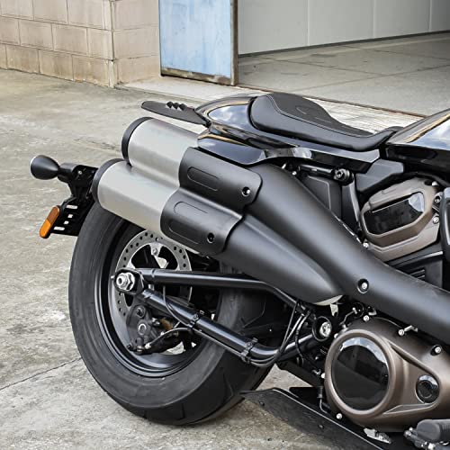 VEISUTOR Rear Passenger Heat Shield Cover for Harley Sportster S 1250 Black Exhaust Pipe Heat Insulation Cover for Harley Sportster S 1250 RH1250S 20212024 AccessoriesNew Upgrade - Image 3