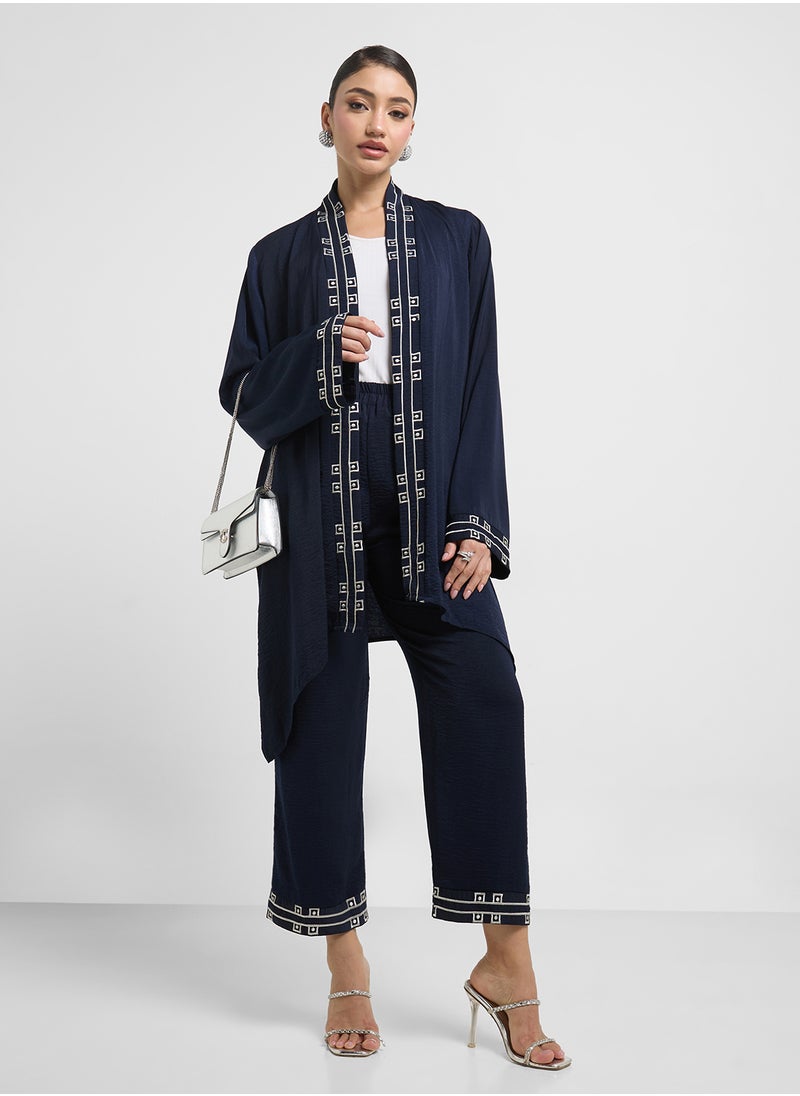 hayas closet Flared Sleeve Blouse And Pants Set  - Image 5