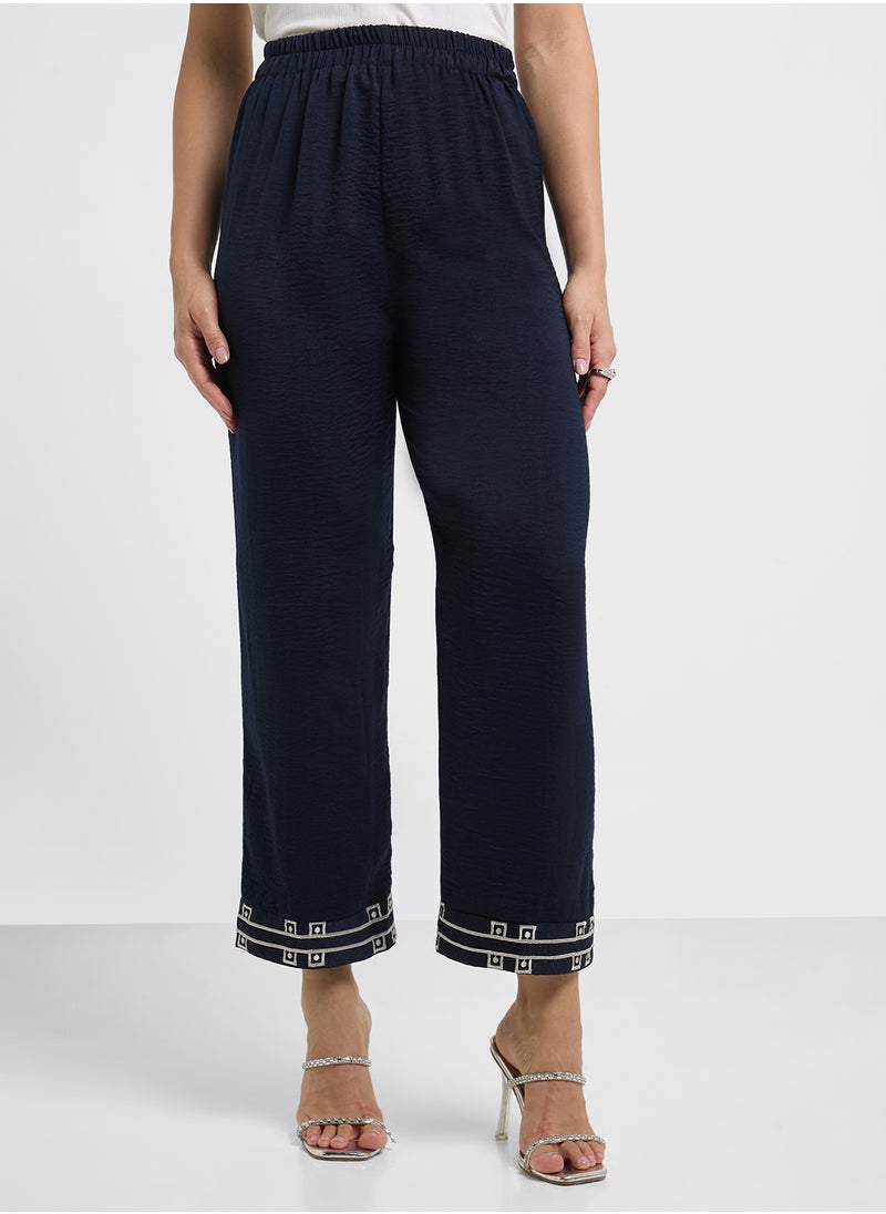 hayas closet Flared Sleeve Blouse And Pants Set  - Image 4