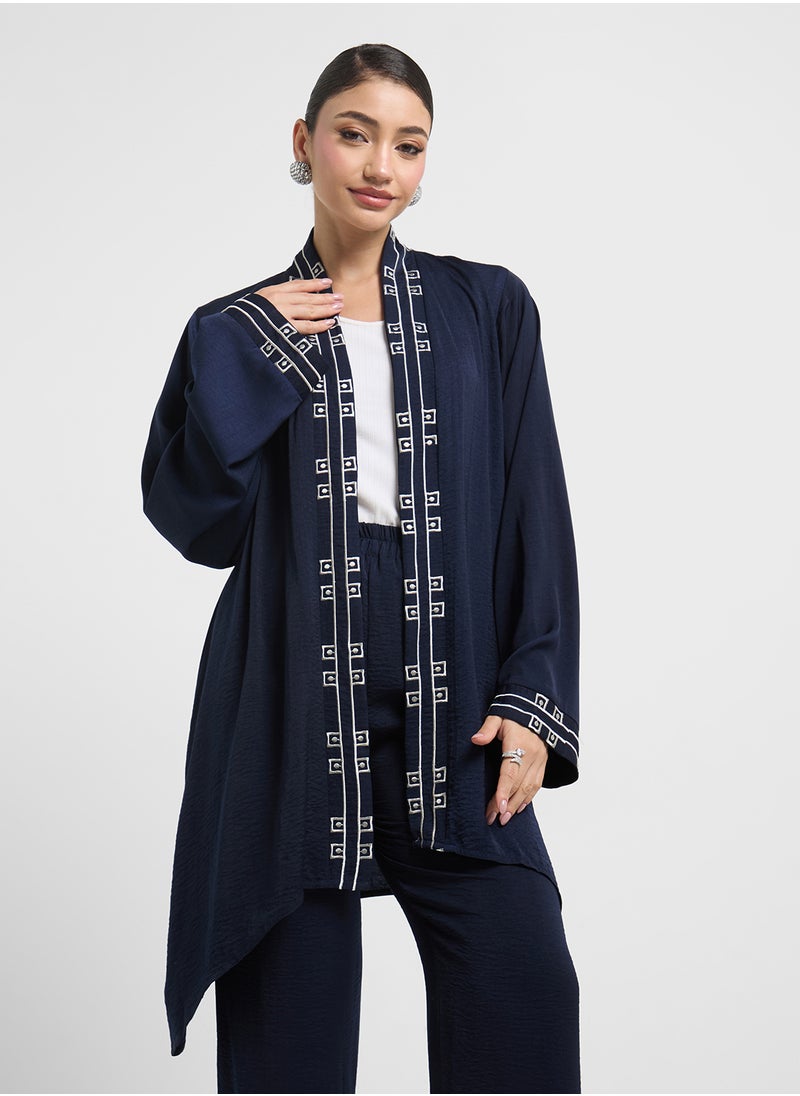hayas closet Flared Sleeve Blouse And Pants Set  - Image 3
