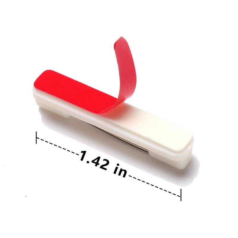 BOGZON 100 White Safety Pin Bar with Adhesive, Badge Pin Backs, Name Tag Pins - Image 3