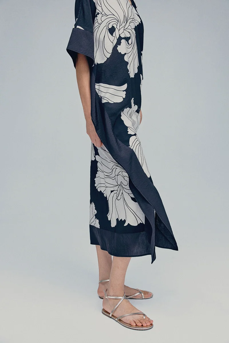 H&M Satin kaftan dress