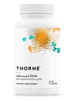 Thorne مكملات غذائية متقدمة من حمض الدوكوساهيكسانويك (DHA) بتركيز 650 مجم وحمض إيكوسابنتانويك (EPA) بتركيز 200 مجم - 60 كبسولة هلامية  - Image 1