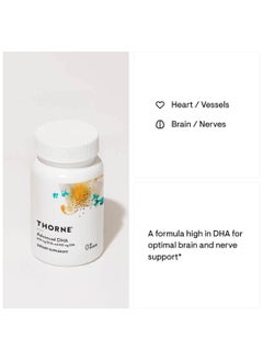 Thorne مكملات غذائية متقدمة من حمض الدوكوساهيكسانويك (DHA) بتركيز 650 مجم وحمض إيكوسابنتانويك (EPA) بتركيز 200 مجم - 60 كبسولة هلامية  - Image 4