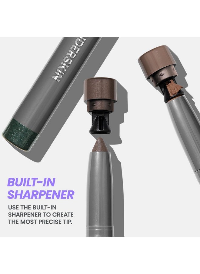 Wonderskin - Wonderskin IYKYK Eyeshadow Stick - Longwear Eye Shadow Sticks, Budge-Proof and Waterproof Shimmer Eyeshadow Stick with Built-in Sharpener (Ash) - Image 1