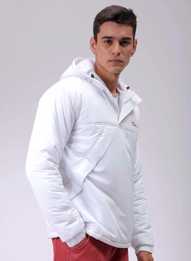 شركة المرآب الهندية Men Slim Fit Solid Puffer Jackets