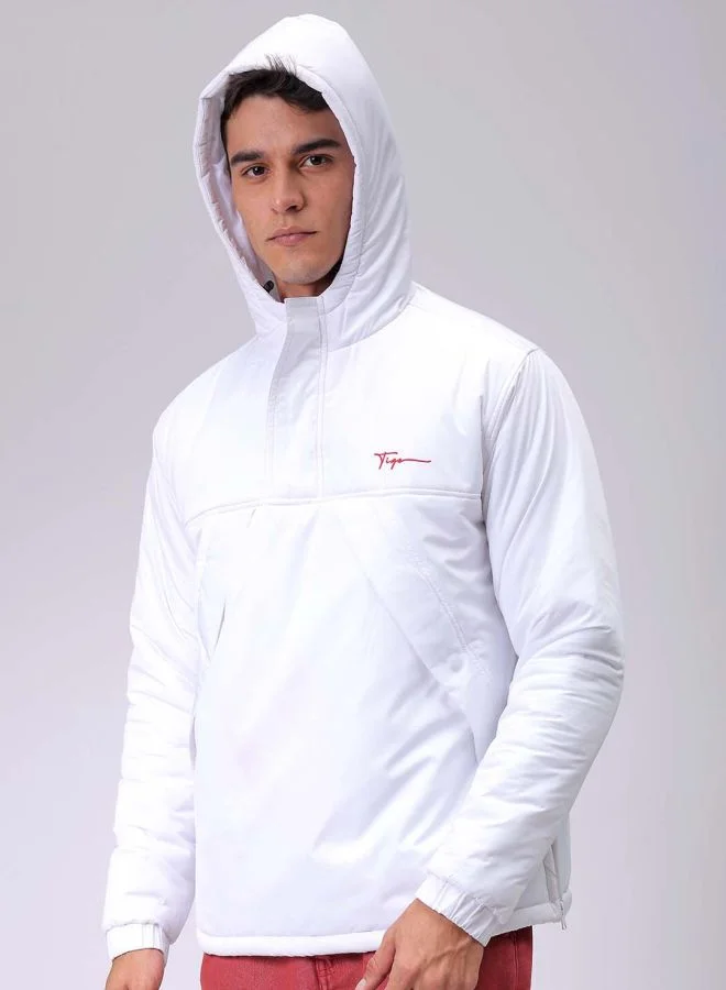 شركة المرآب الهندية Men Slim Fit Solid Puffer Jackets