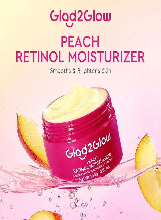 Glad2Glow Peach Retinol Face Moisturizer, Retinol Night Cream for Normal, Combination & Uneven Skin, Smooth Fine Lines, Refine Texture, Brighten Dull Skin - Retinol, HPR, Niacinamide, 100g - Image 5