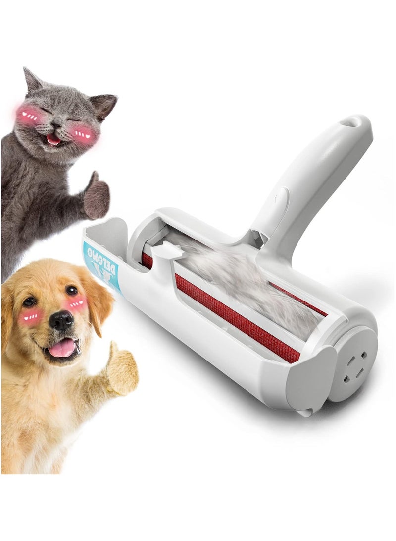 عام إزالة شعر الحيوانات الأليفة - أسطوانة لرفع الشعر - أداة لإزالة شعر القطط والكلاب من الأرائك، الأثاث، السجاد، مقاعد السيارات، أسطوانة قابلة لإعادة الاستخدام مع قاعدة تنظيف ذاتي - أداة متطورة لإزالة شعر الحيوانات. - Image 1