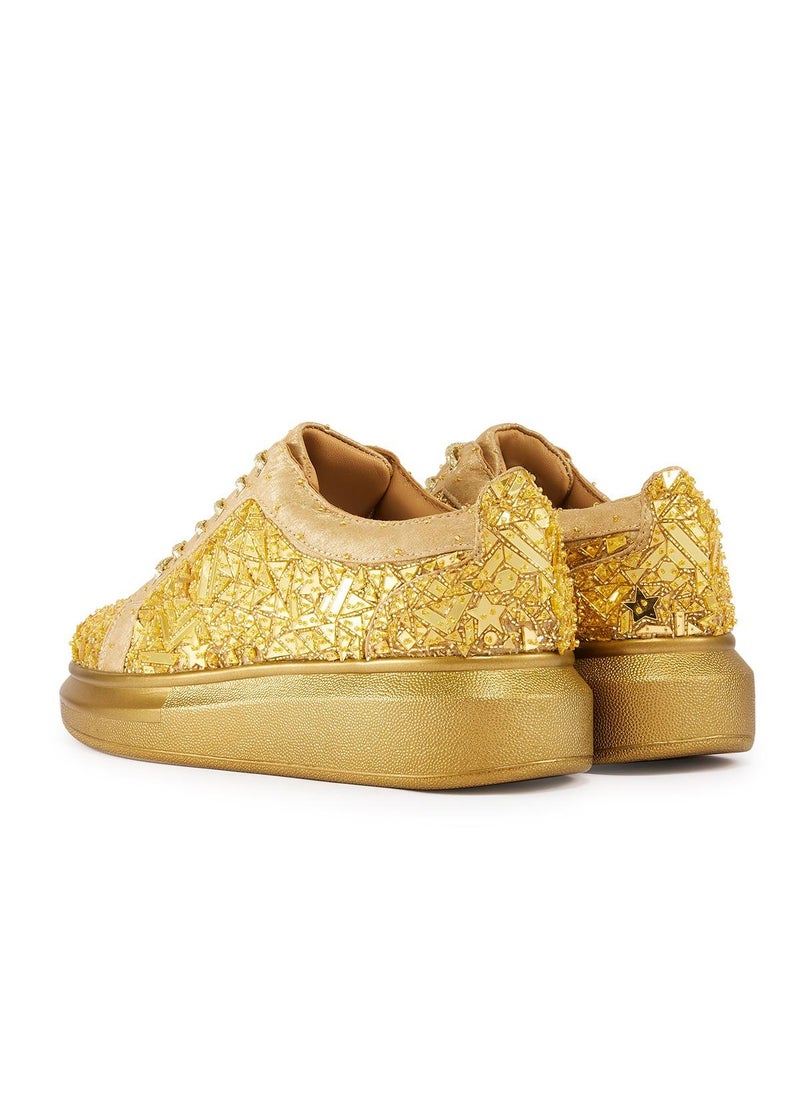 Anaar Anaar Terrazzo Classic Sneakers, Womens Festive, Special Occasion and Partywear Premium Shoes  - Image 3
