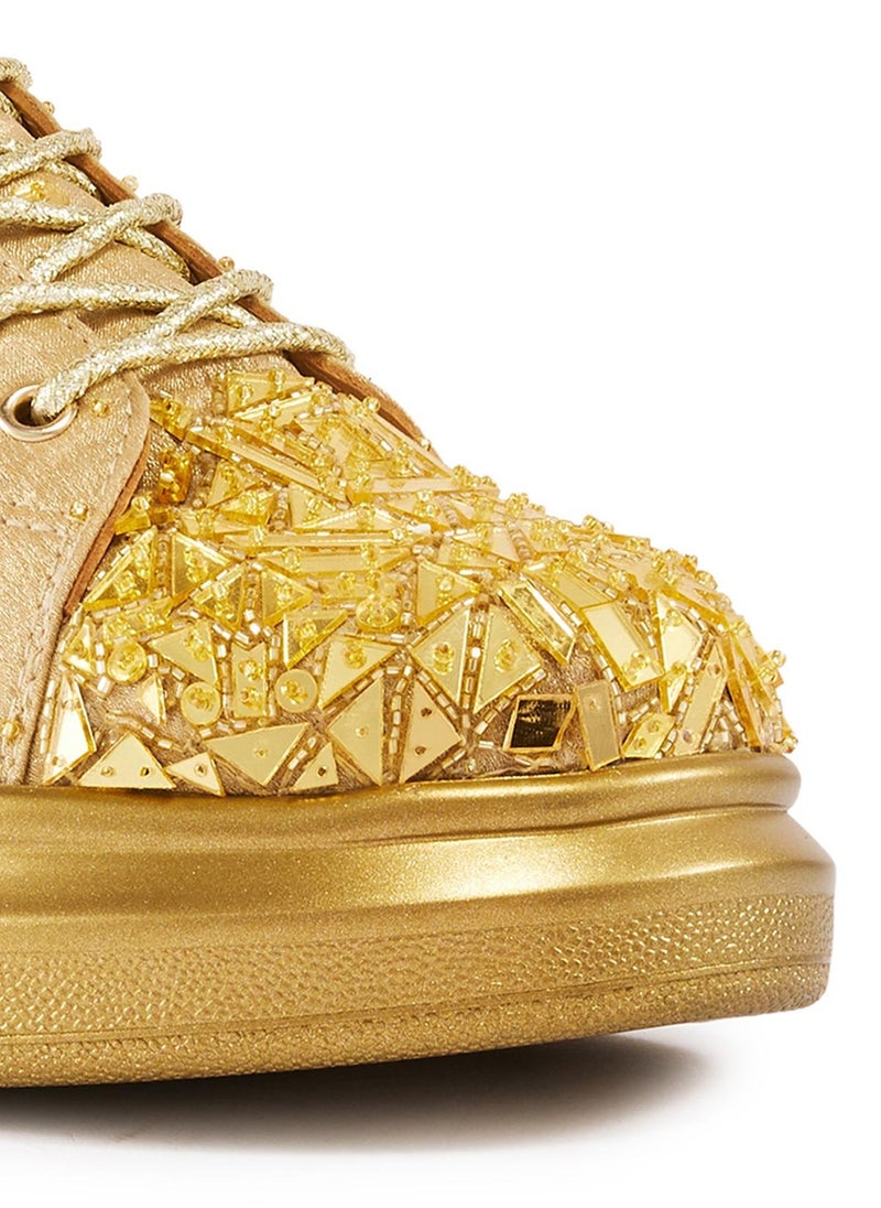 Anaar Anaar Terrazzo Classic Sneakers, Womens Festive, Special Occasion and Partywear Premium Shoes  - Image 5