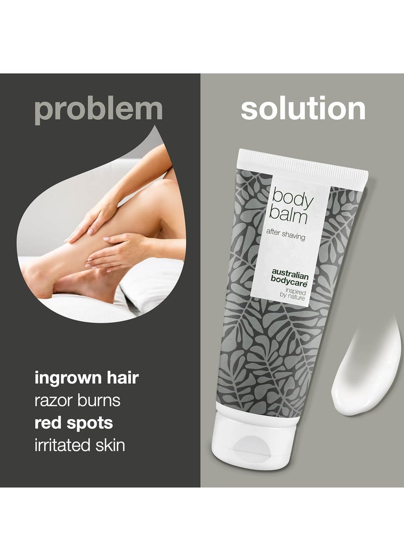 أستراليان بلسم للجسم للنساء والرجال 200 مل زيت شجرة الشاي بعد الحلاقة للشعر الذي ينمو تحت الجلد وحبوب الحلاقة وحروق الحلاقة راحة فورية بعد الحلاقة مثالي لإزالة شعر الجسم والحلاقة - Image 2