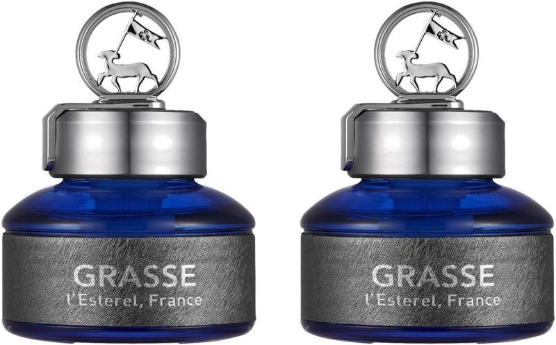 Bullsone معطر هواء السيارات الطبيعي Bullsone Grasse Lesterel عطر سيارات فاخر رائحة نابولي الزرقاء 2 عبوة - Image 1