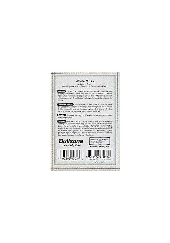 Bullsone معطر هواء السيارات الطبيعي Bullsone Grasse Lesterel عطر سيارات فاخر رائحة نابولي الزرقاء 2 عبوة - Image 4