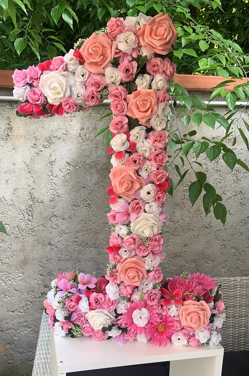Kesote 50pcs Pink Roses Artificial Flowers Bulk, 1.6" Small Silk Fake Roses Flower Heads for Decoration, Crafts, Wedding Centerpieces Bridal Shower Party Home Decor - Image 3