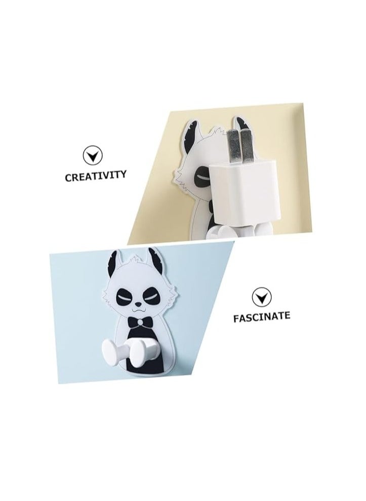 Spaceshoop Power Cord Plug Bracket Wall Mounted Animals Adhesive Hook Socket Storage Rack  - Image 3