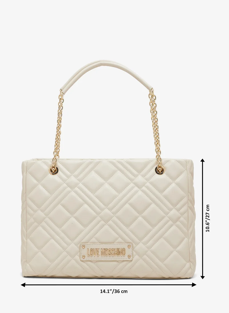 Love Moschino Top handle logo shopper