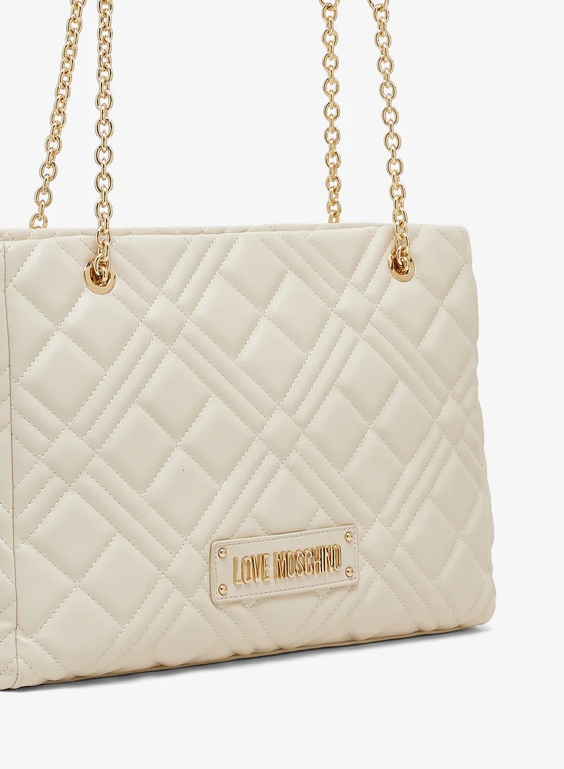 Love Moschino Top handle logo shopper