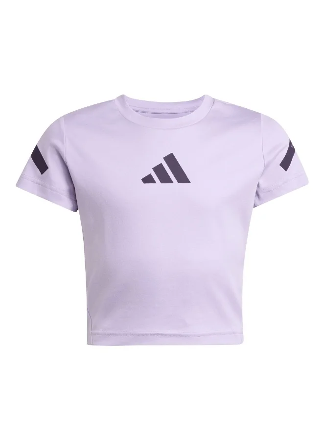 Adidas Adidas Jg Z.N.E Baby T W Purple Not Sports Specific T-Shirts For Women