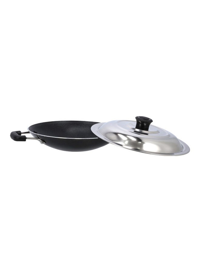 DELCASA Appachatty With Stainless Steel Lid Black/Silver 20cm - Image 2