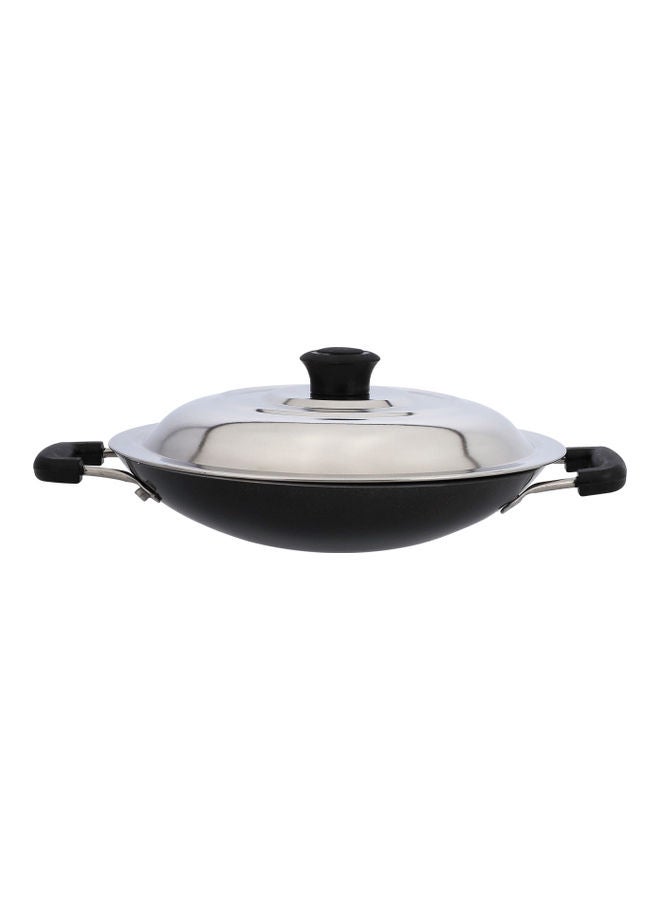DELCASA Appachatty With Stainless Steel Lid Black/Silver 20cm - Image 1