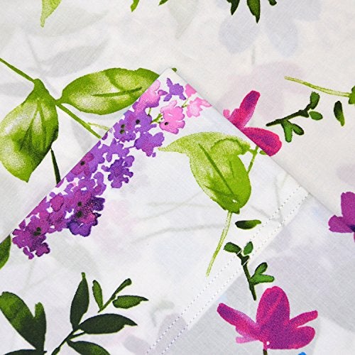 Pointehaven 100% cotton Percale Sheets - Printed Bed Sheet & Pillowcase Sets - Soft cotton 4 Piece Bed Sheets Set - Fits Mattress 18 inches Deep Pocket - color (Twin  Prima) - Image 2