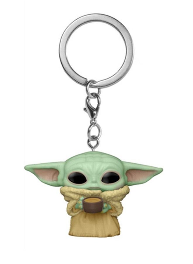 Funko Pop! Keychain: The Mandalorian - The Child with Cup 5x4x7.5 cm